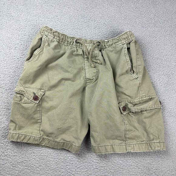 Abercrombie & Fitch Adult Large L Outdoor Casual Chino Cargo Shorts‎ Tan Used - Picture 1 of 8